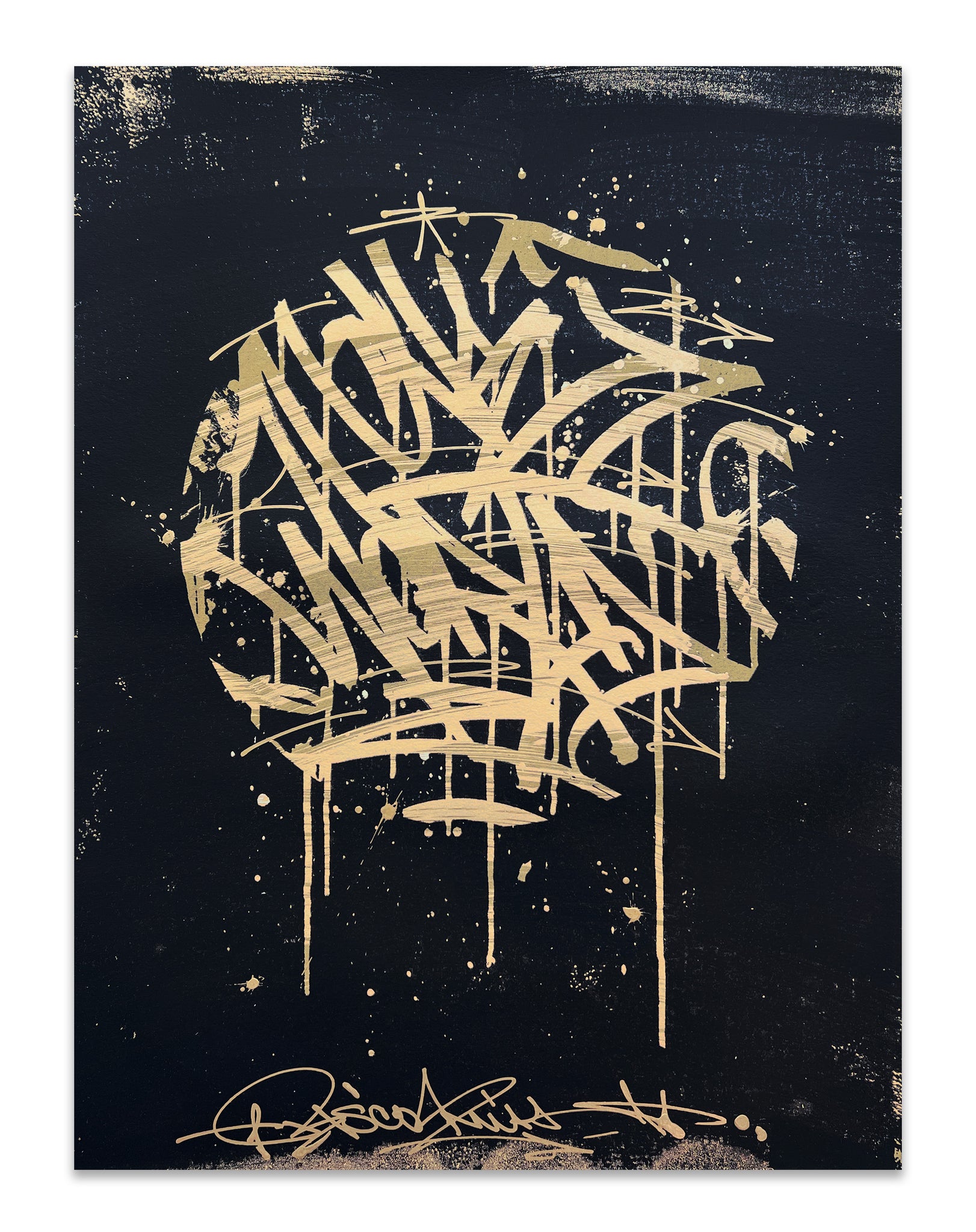ONE WORLD 2/6 - hand embellished print
