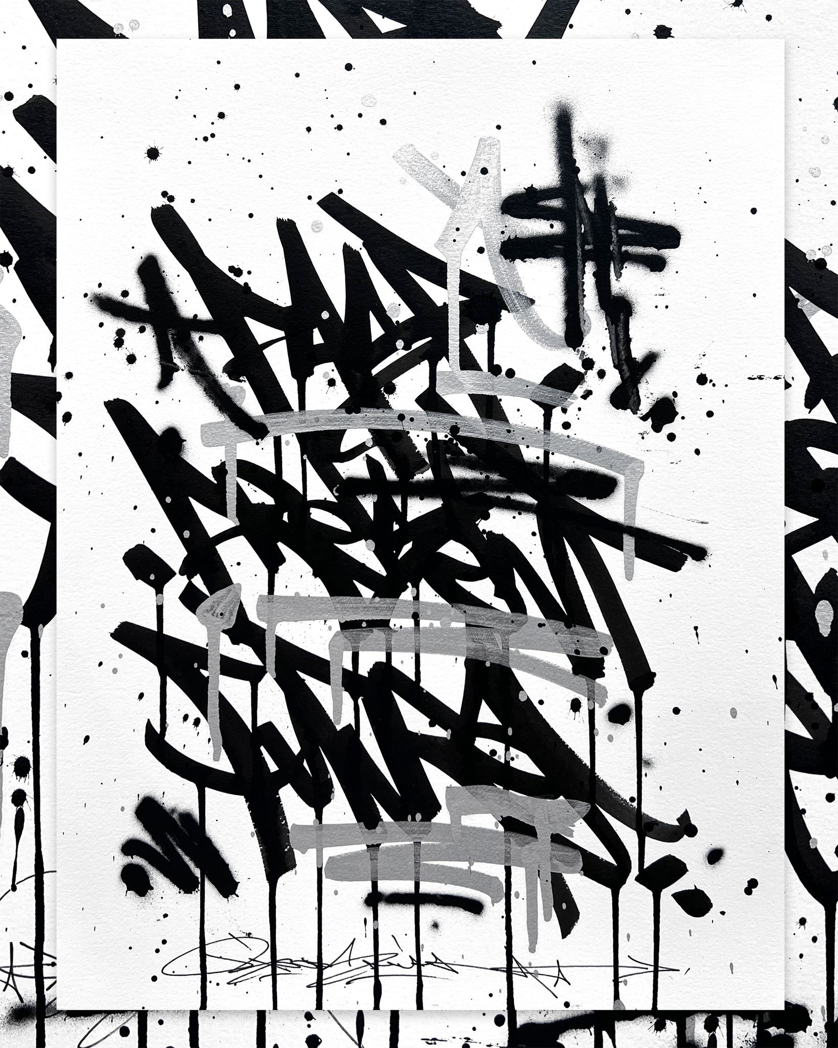 PAST PRESENT FUTURE 01 / Original on paper - 36 x 48 cm / 14 x 19 in