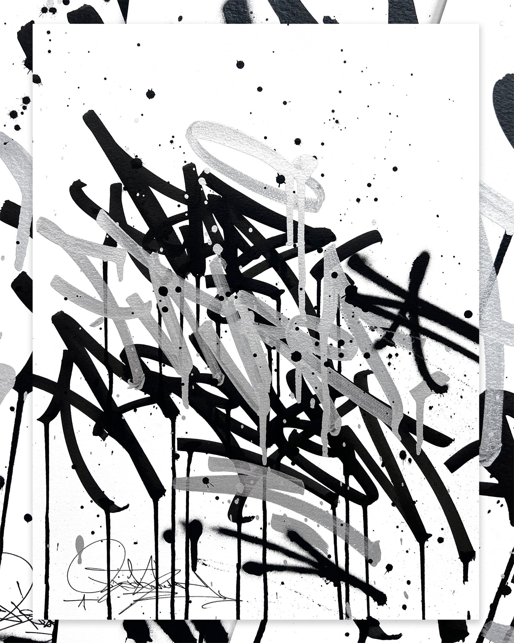 PAST PRESENT FUTURE 03 / Original on paper - 36 x 48 cm / 14 x 19 in