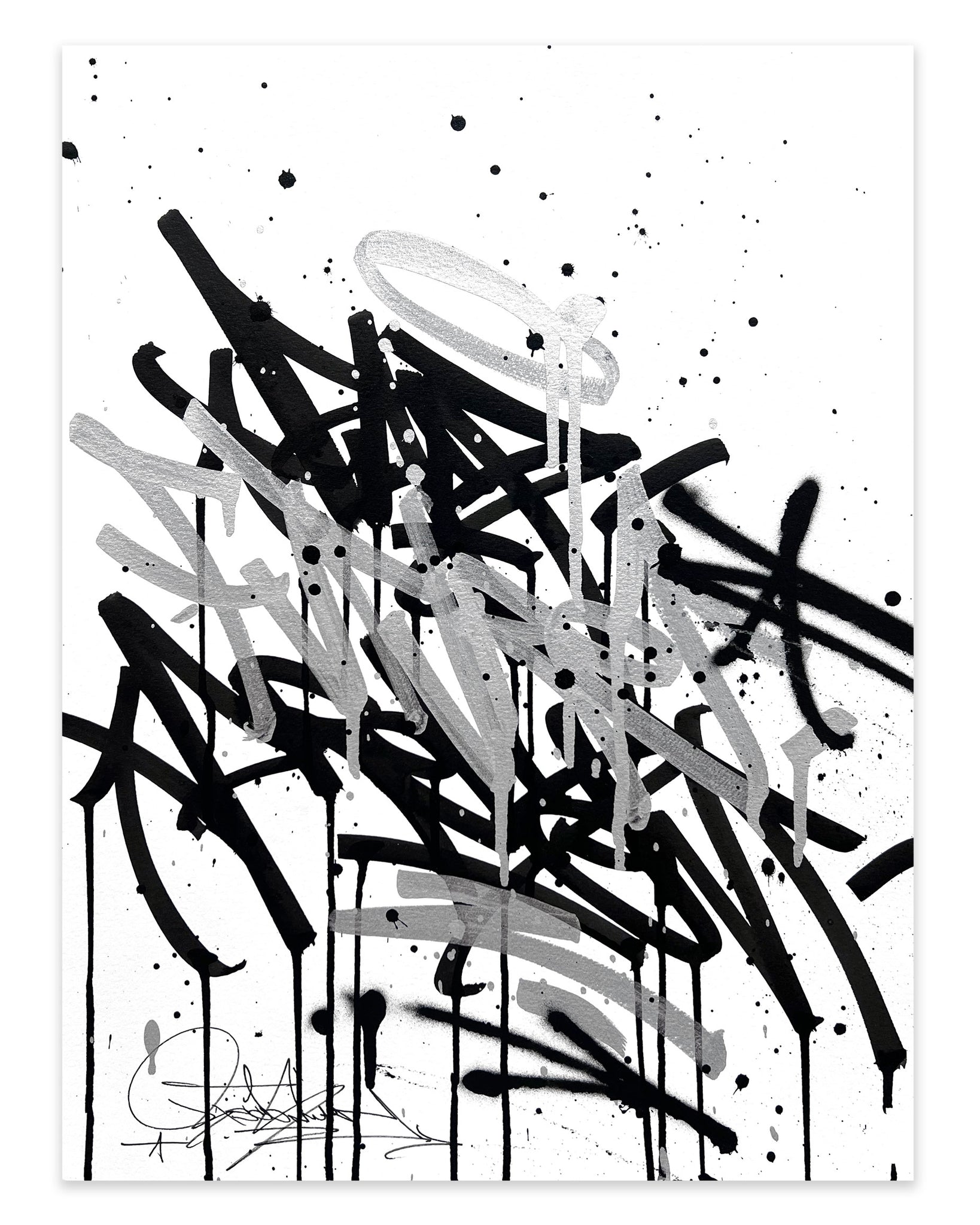 PAST PRESENT FUTURE 03 / Original on paper - 36 x 48 cm / 14 x 19 in