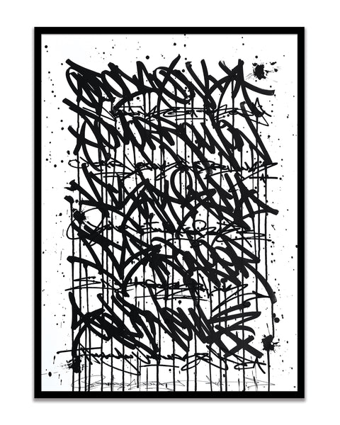 Fear Less Live More - original on paper 50 x 70 cm