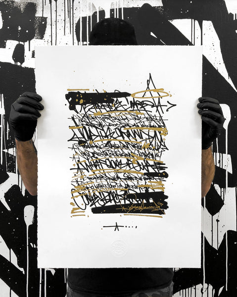 HOLD THE GROUND (AP) / screenprint - 18x24 in
