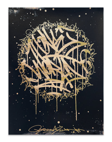 ONE WORLD 3/6 - hand embellished print