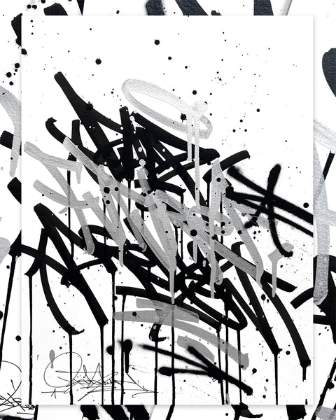 PAST PRESENT FUTURE 03 / Original on paper - 36 x 48 cm / 14 x 19 in
