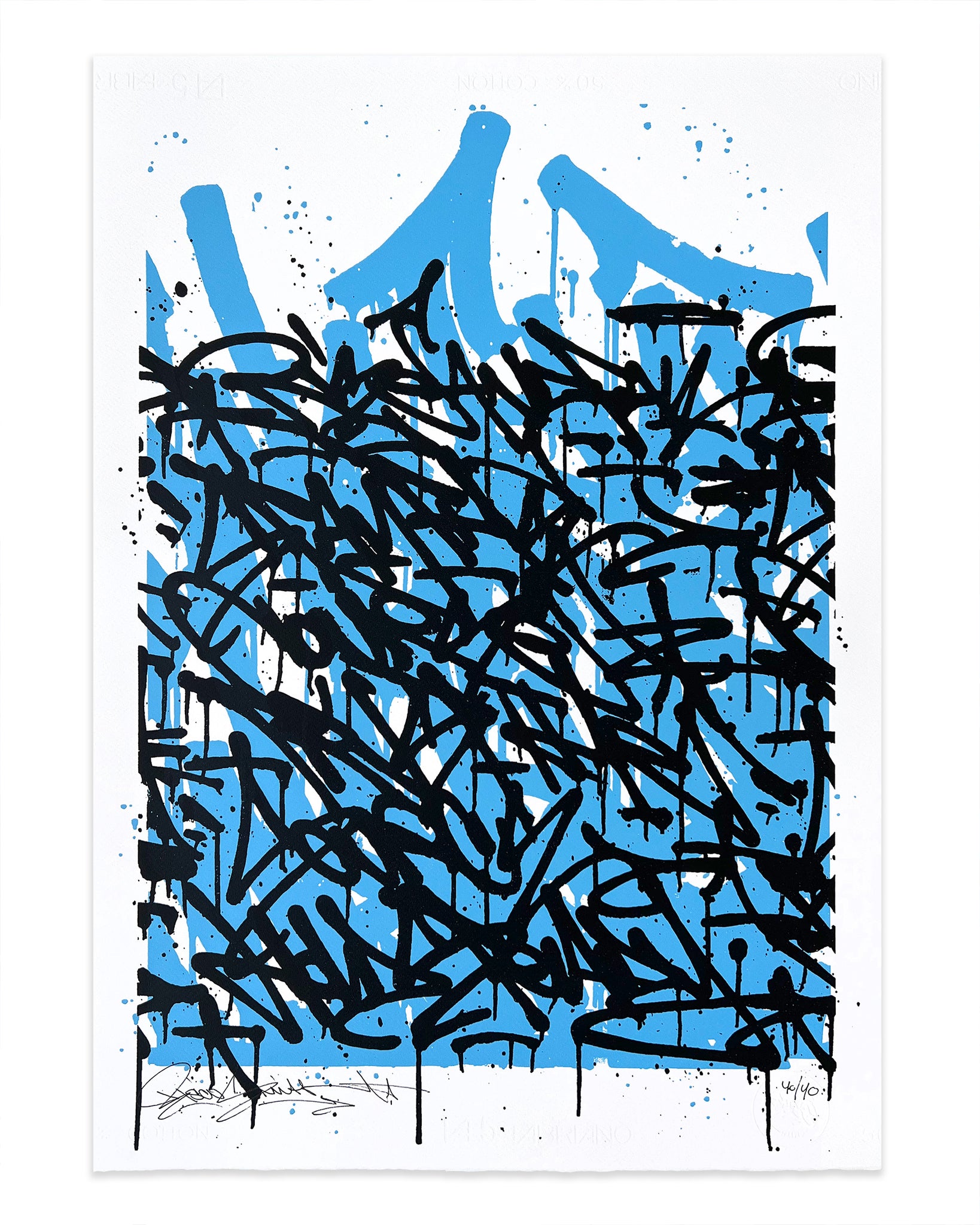 WAVES / screenprint - 50 x 70 cm